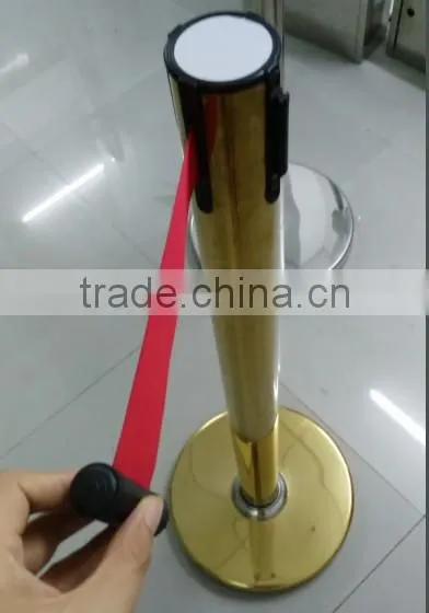Retractable Queue Pole Barrier Crowd Control Stanchion