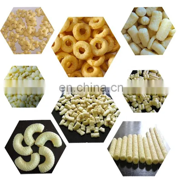 Automatic Puffed Wheat Flour Food Snack Making Machine/corn Sorghum Rice Puff Extruder Price photo-5