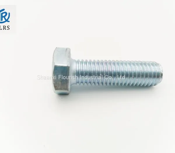 Carbon Steel Zinc Plated Threaded Hex Head Cap Screw DIN933 photo-3