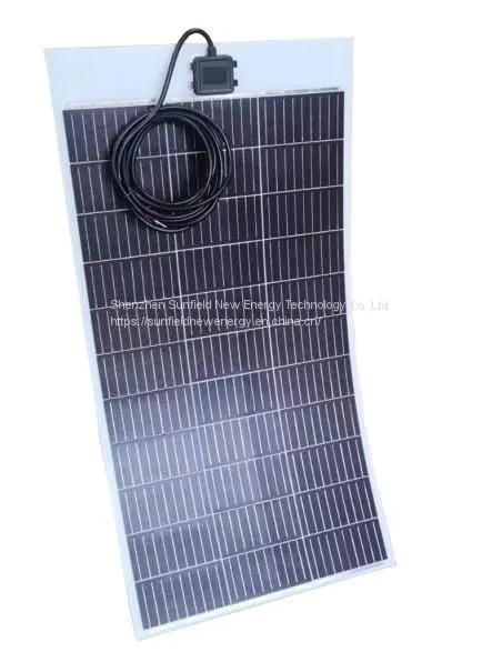 100W 200W 19.8V High Efficiency Mono Flexible Solar Panel photo-3