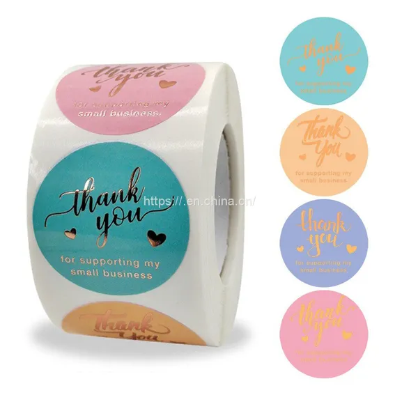 1Inch Thank You Stickers,500 Pcs Thank You Stickers Labels Small Business,Small Business Stickers