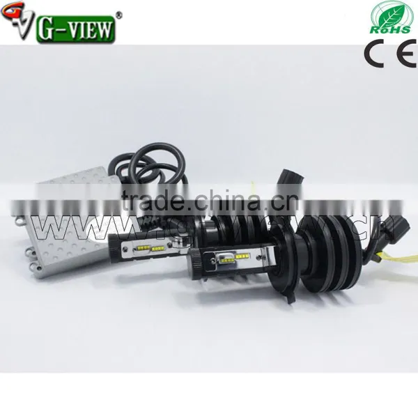 hi lo Beam Auto Led Headlight 4500lm h4 Auto Bulb High Power photo-3