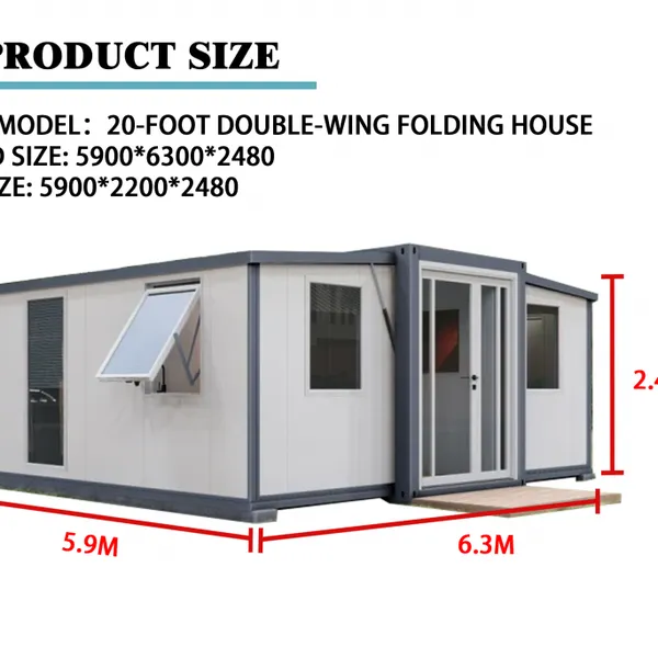 Luxury Oem Factory Low Price 2025 Extended Container House Expandable Prefab Living 20ft 40ft With 3 Bedrooms photo-5