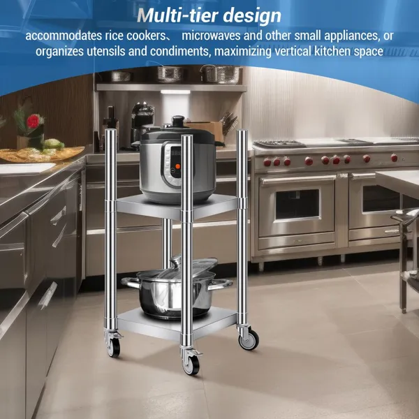 Stainless Steel Insulated Food Racks Are Suitable for Storing Cooking Equipment in Kitchens and Restaurants. photo-3
