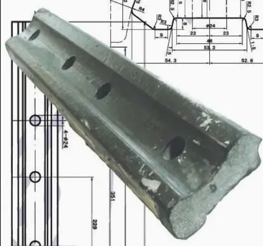 P65 Railway Fish Plate With 6 and 4 Holes for Stability photo-1