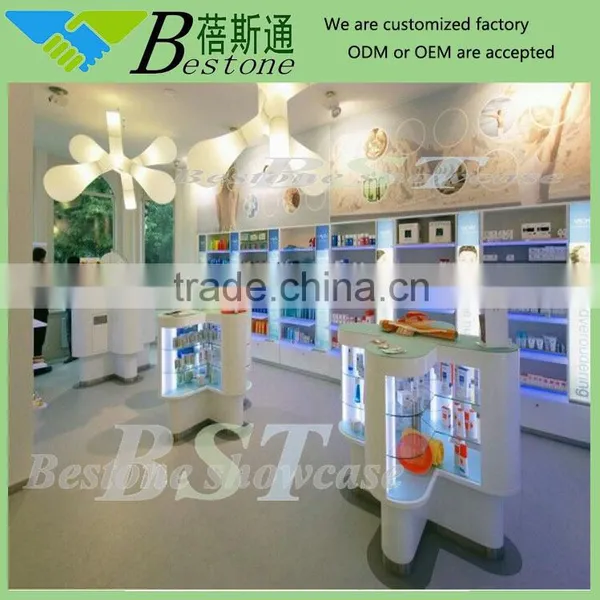 Modern Retail Medical Store Furniture, Pharmacy Cabinets for Sale