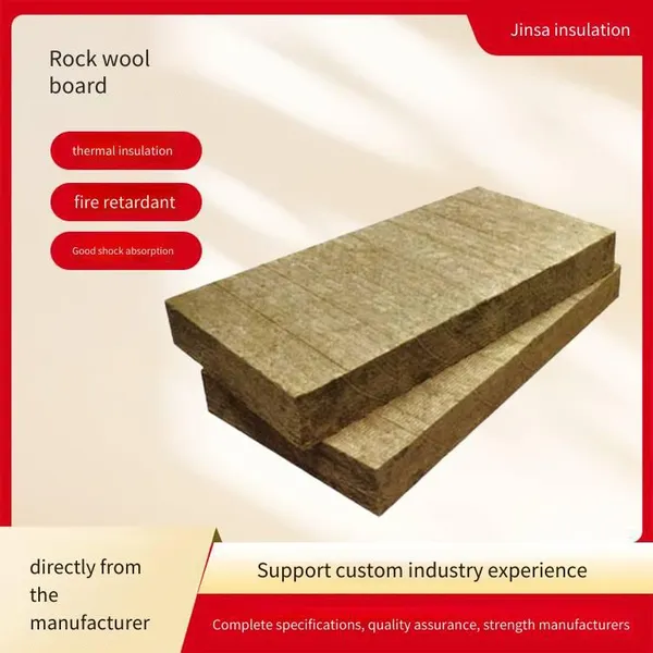 Jin sa Manufacturer-produced Rock Wool Boards for Roof Construction, Hydrophobic Rock Wool Insulation Boards, Moisture-proof and Corrosion-resistant, Customizable