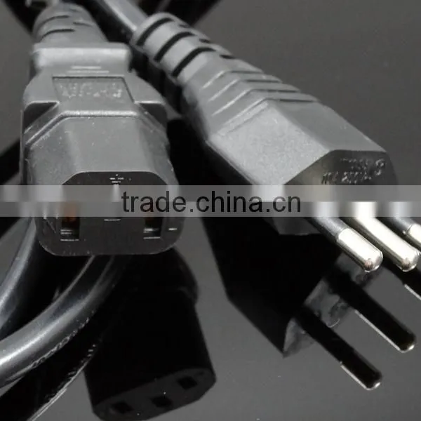 VDE ROHS Approved Attractive Quality Italy/Italian/Type L Power Cord Plug With IEC 320 C13 Ends photo-4