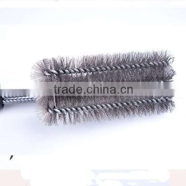 Long handle plastic Handle Steel wire Grill cleaning Brush