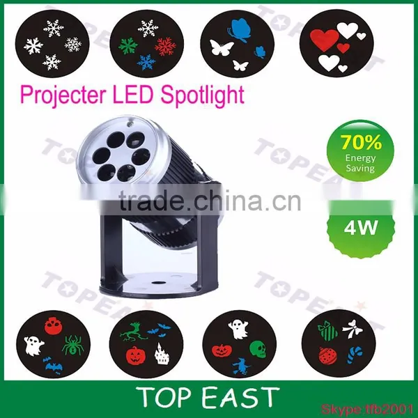 Outdoor 4-8W Projection LED Undergroud Festival Light Colorful Light Sound Control photo-4