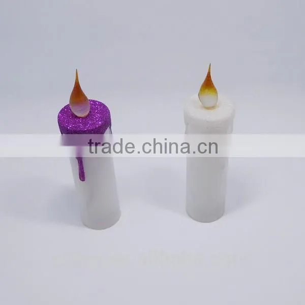 LED Glitter Candle Light, Acrylic Candle Light
