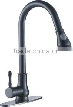 SSTHD5012 Brass Body Deck Mounted Black Kitchen Faucet photo-2