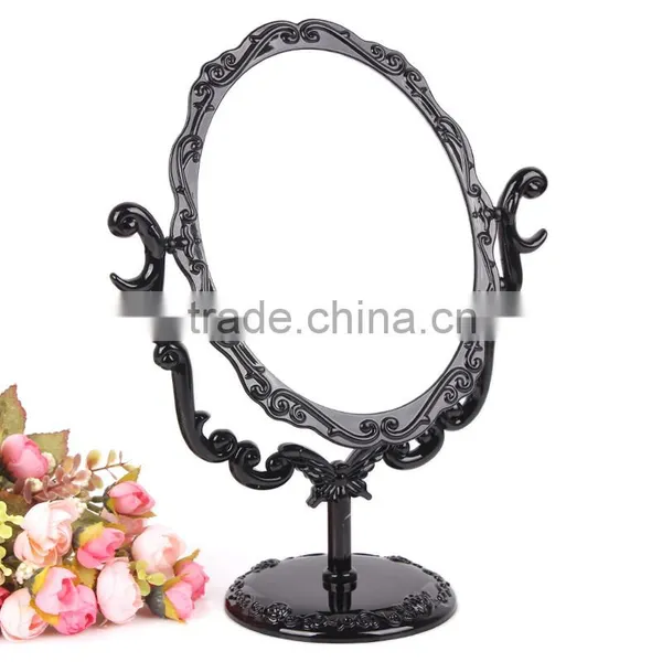 D07 ANPHY Household Decoration Oval Table Mirror Display Holder Stand Stock photo-2
