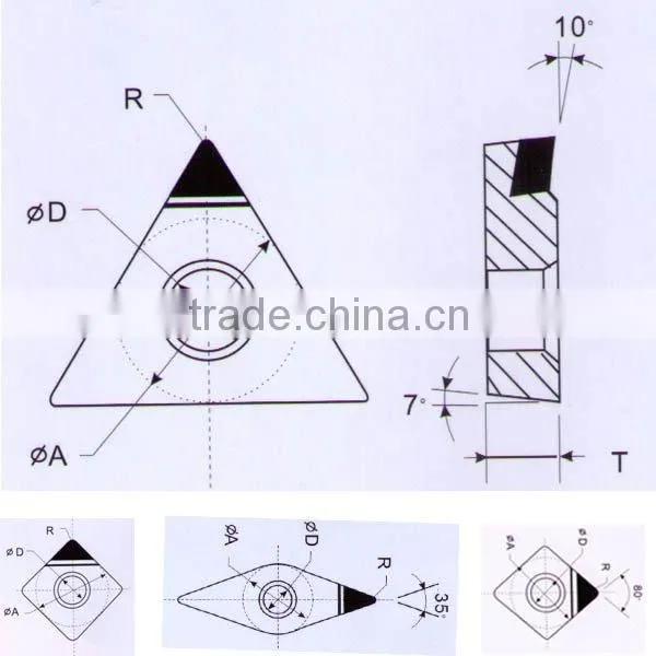 PCD inserts - Milling inserts