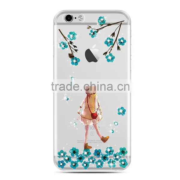 Joyroom Glitter Rhinestone Shiny Case for IPhone 6s Fairy IV Series Soft TPU Shockproof Back Case for IPhone 6 4.7 MT-5799 photo-4