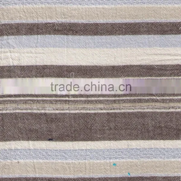 Stripe Yarn Dyed Cotton Crepe for Garments