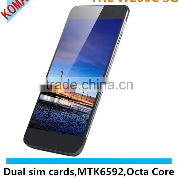 KOMAY Original 5'' Android 4.4 Cell Phones THL W200C Octa Core 3G WCDMA Phone
