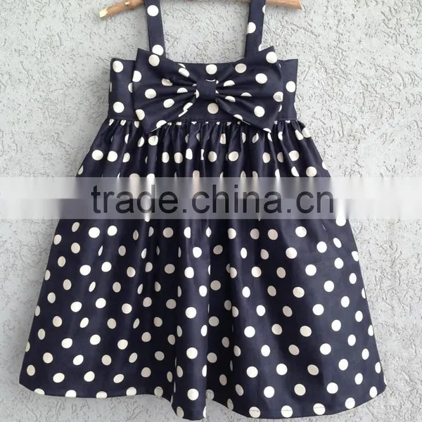 2015 Hot Sale Newest Style OEM Service Factory Price Kids Polka-dot Shirts With Pants Boutique Set photo-6