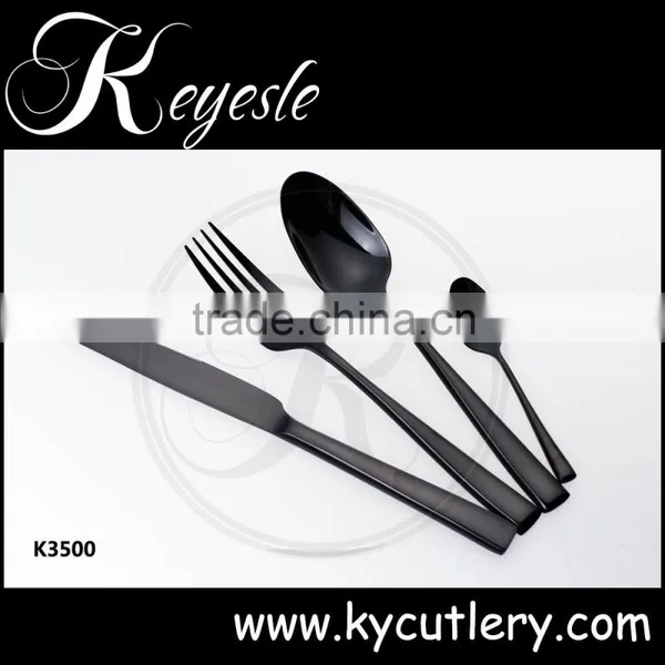 Black Gold Cutlery,cutlery Black Stainless,black Metal Cutlery Quality Choice photo-4