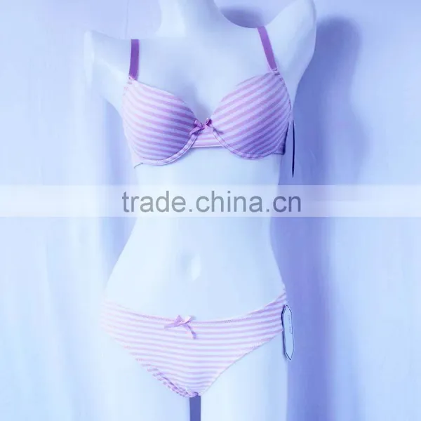 Private Label Lingerie Lovely Bra and Panties Girls Underwear Set photo-2