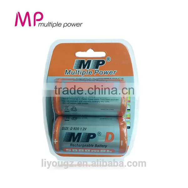 Wholesale Ni-CD D 1.2V 5000mAh High Capacity Rechargeable Battery photo-5