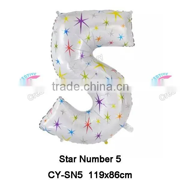 New Design 40Inch Star Number Balloon Helium Foil Balloon photo-6