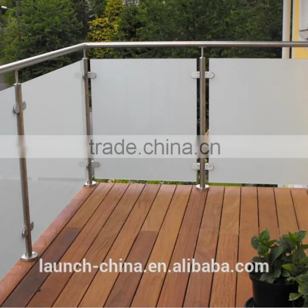 Decorative Garden Fencing Stainless Steel 316 Glass Glass Balustrade Made in China