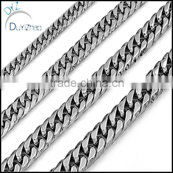 New Biker Design Stainless Steel Gold Cuban Chain Men/Boys Necklace photo-5