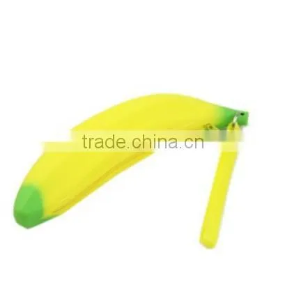 Banana Shaped Portable Zipper Pencil Bag photo-3