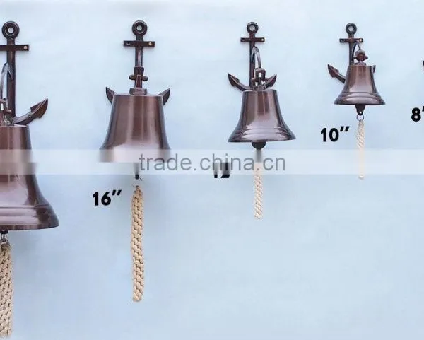 Nautical Anchor Brass Ship's Bell / Designer Ship Bells NBB 008 photo-5