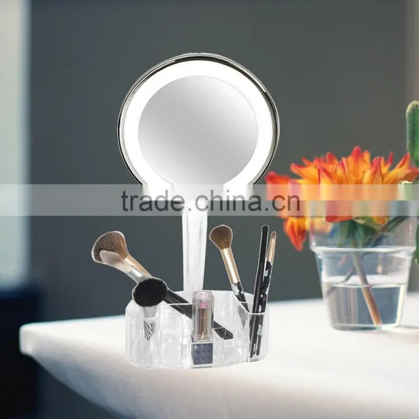 Makeup Mirror Vanity Organizer Led Lighted Mirror Powerme photo-4