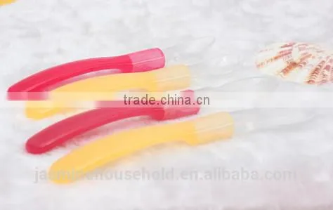 New Arrival Flexible and BPA Free Silicone Baby Feeding Spoon photo-3