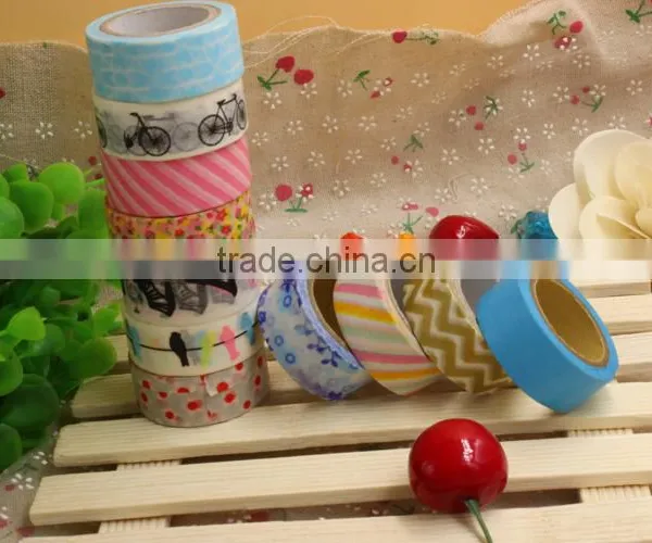 Writing Printed Washi Japanese Paper Tape for Decoration for Gift