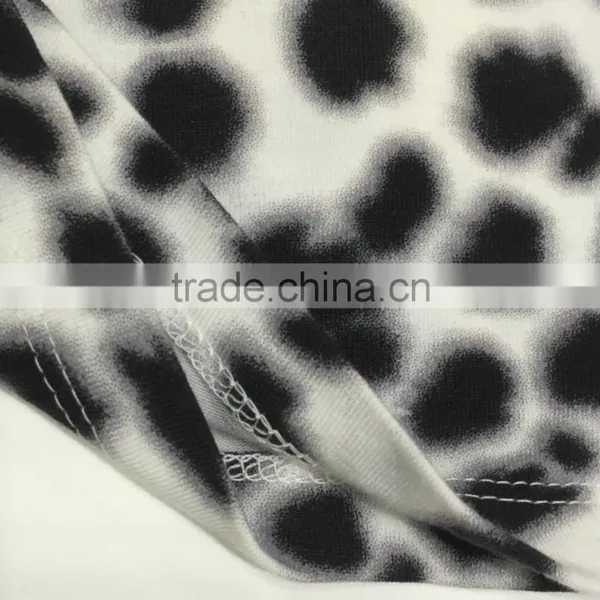 Wholesale Plus Size Black and White Animal Print Dress and Pajama photo-4