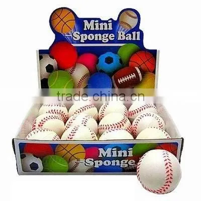 Kids Play PU Ball MINI SPONGE BALL 3"IN BASEBALL