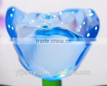 Factory Directly Sale Wedding Favor k9 Nature Crystal Rose Flower for the Wedding Gifts photo-4