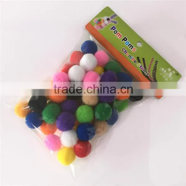 Factory Supply DIY Crafts High Quality Polypropylene Pompoms Toys for Kids or Wedding Party Decoration photo-2