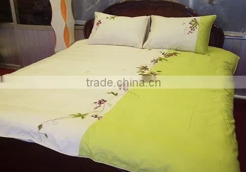 hand embroidery duvet cover