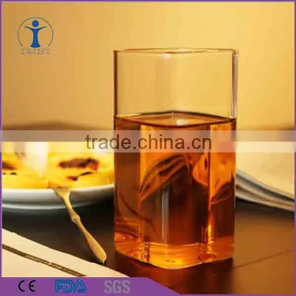 Personalized Square Drinking Water Glass photo-3