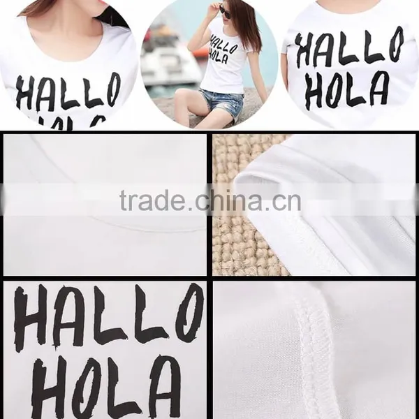 Adult New Fashion Women Print T Shirt Custom photo-6