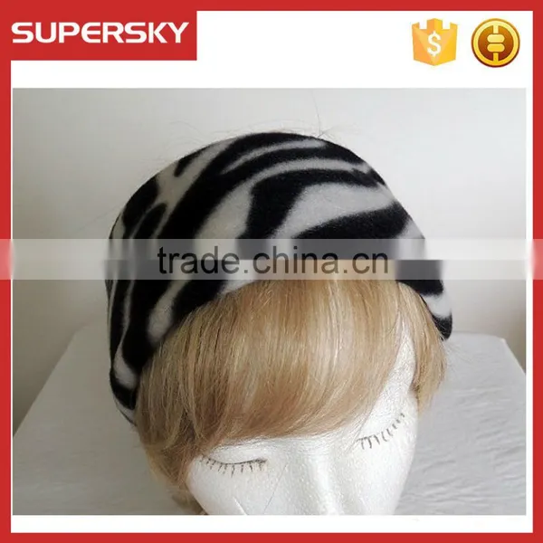 A-121 Winter Sports Zebra Fleece Headband Earmuffs Polar Fleece Hairband Headwarmer Fleece Earmuffs Head Warmer photo-2