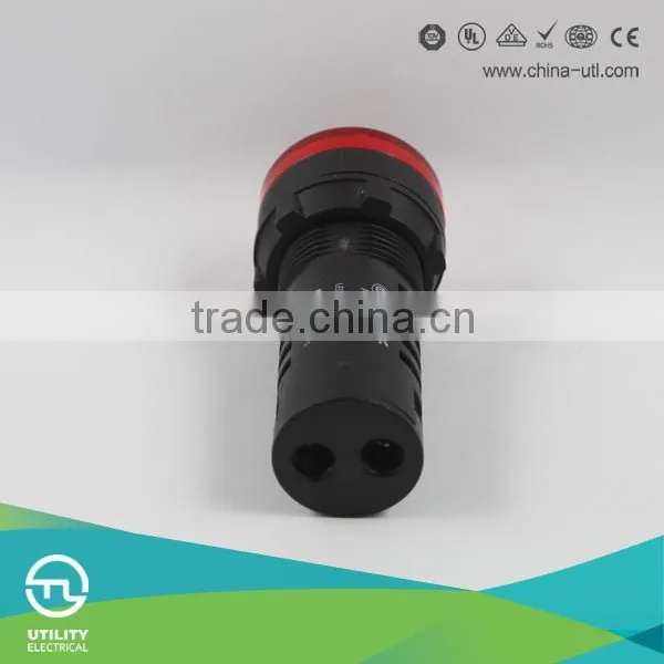 AC220V 20mA Energy Saving LED Indicator Light Green Yellow Red / 22mm Panel Mound Led Indicator Light CE RoHS photo-2