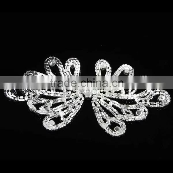 2015 Wholesale Butterfly Rhinestone Apparel Applique for Wedding Dress photo-3