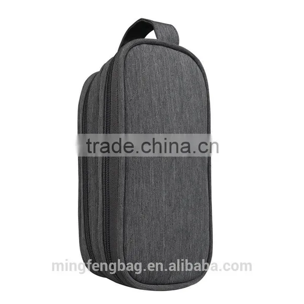 Universal Charger Carry Case / Electronics Accessories Travel Organizer Bag (Medium, Grey) photo-3