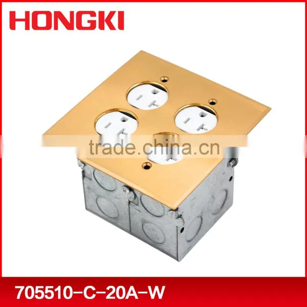 UL Listed Brass Recessed Floor Boxes and Covers photo-3
