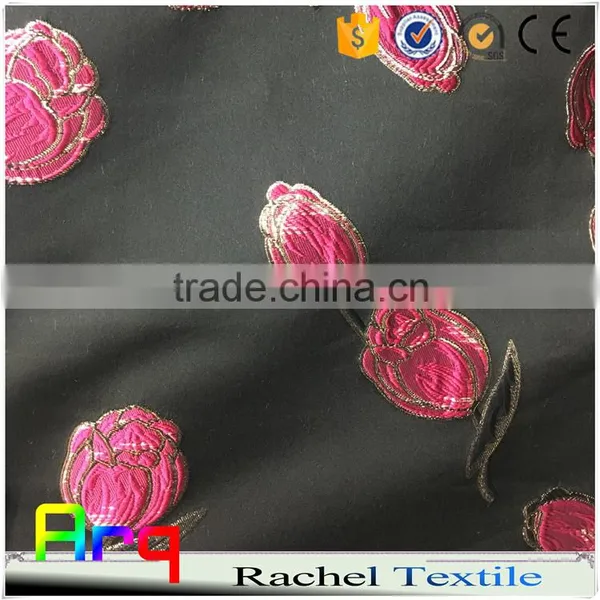 Polyester Black Color Ground Curtain Designs- 100% Blackout Jacquard photo-4