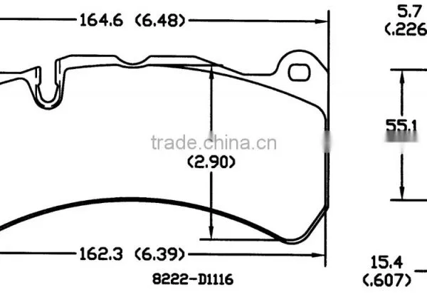 China Manufacturer or Factoy Disc Brake Pad Automotive Non-asbestos Brake