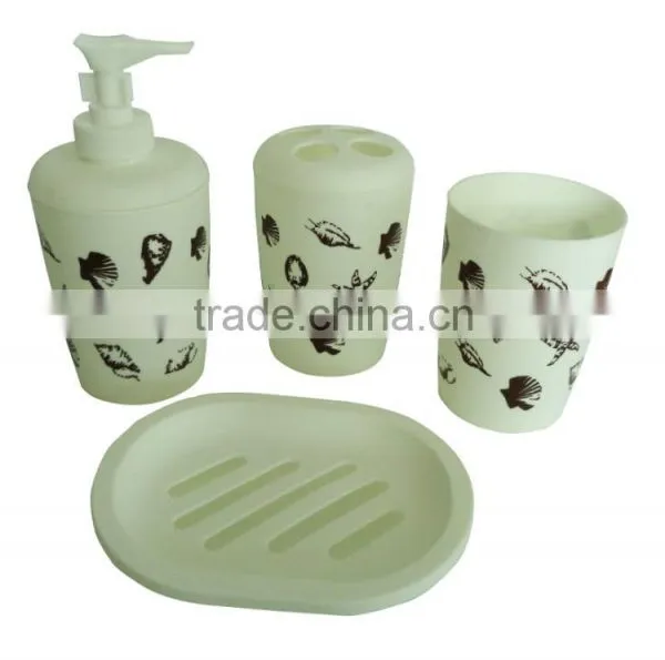 Eco-Friendly Feature and Plastic pp Bathroom Set With Plastic Soap Dispenser photo-2