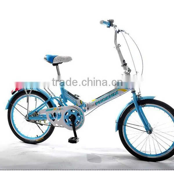 20-inch Shock Absorbing Folding Bike High Carbon Steel Students Bicycle photo-2