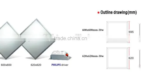 LED Plosne Panely 36W, 595x595mm,4500k photo-2